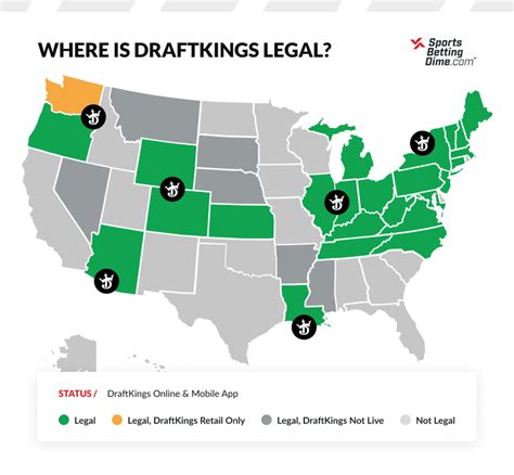 DraftKings Legal States And Information .